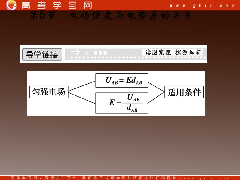 高中物理 1-5《电场强度与电势差的关系》课件（粤教版选修3-1）_第2页