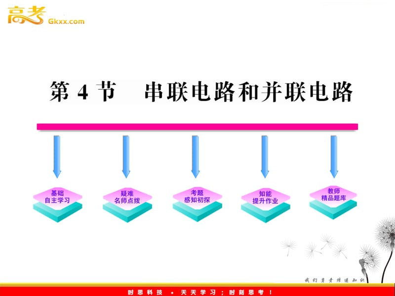 高中物理全程学习方略课件：串联电路和并联电路（鲁科选修3-1）_第2页