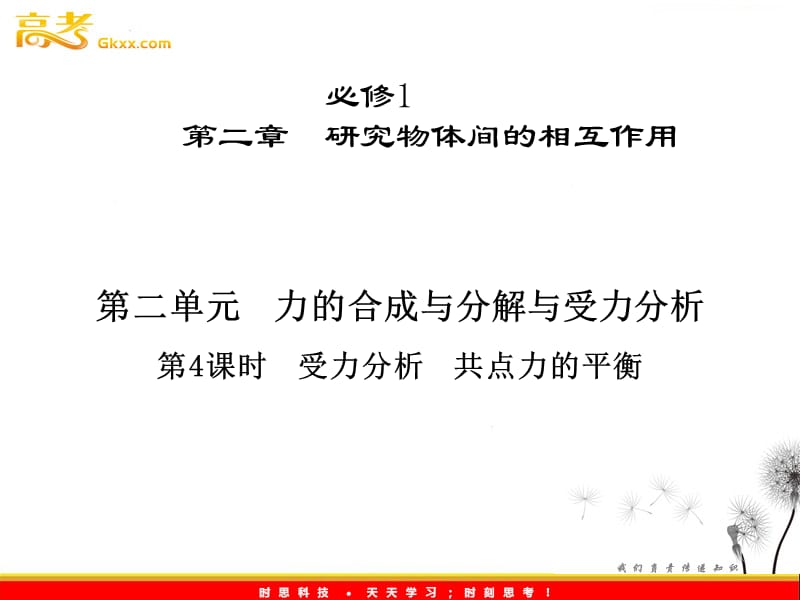 高考物理一轮复习 2.2.4《受力分析　共点力的平衡》课件_第2页