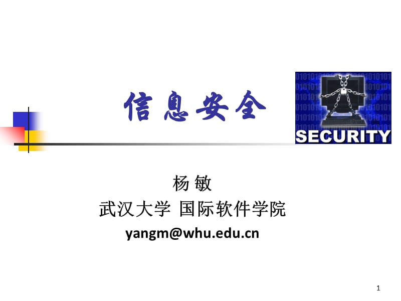 概述(武武汉大学国际软件学院信息安全课程_第1页