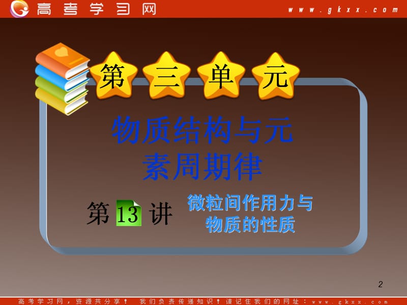 高中化学总复习课件第3单元第13讲 微粒间作用力与物质的性质_第2页