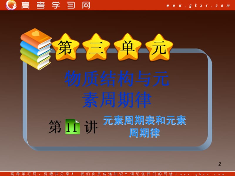 高中化学总复习课件第3单元第11讲 元素周期表和元素周期律_第2页