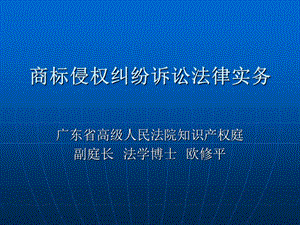 [法律資料]商標侵權(quán)糾紛訴訟法律實務(wù)