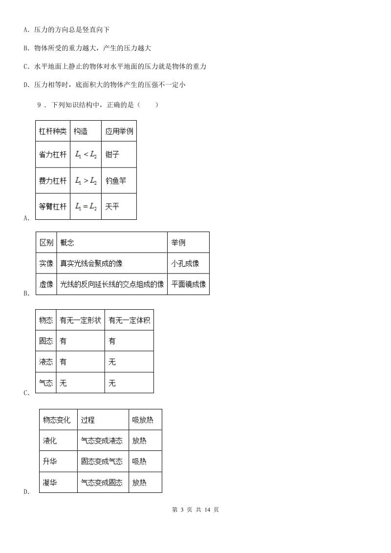 新人教版2019-2020学年八年级（下）期末物理试题A卷_第3页