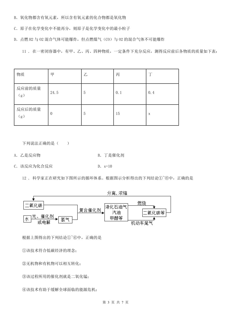 鲁教版九年级下册第十一单元第一节 化学与能源开发_第3页