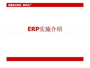 《ERP实施介绍》PPT课件