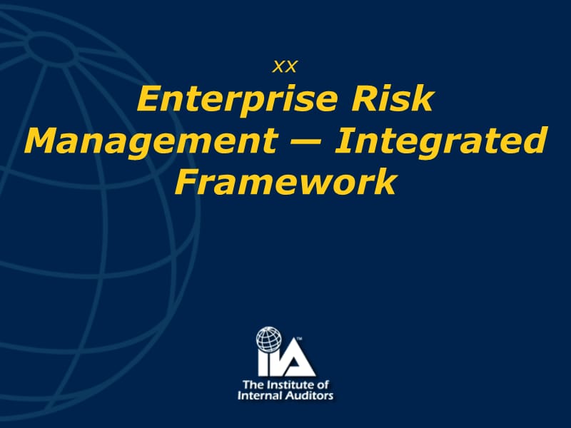 COSO-ERM企业风险管理框架_第1页