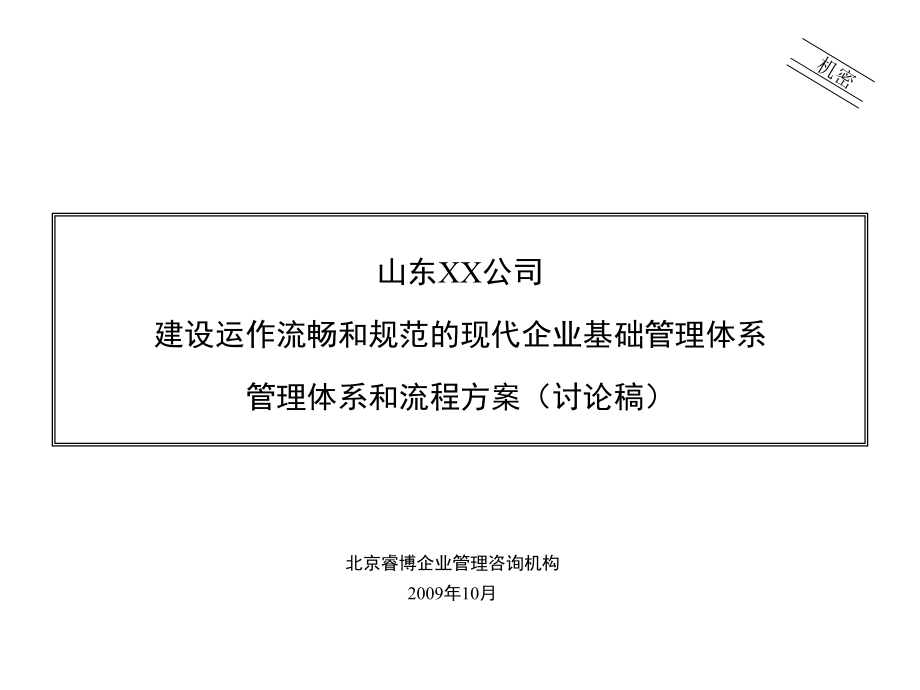 XX公司管理体系和流程_第1页