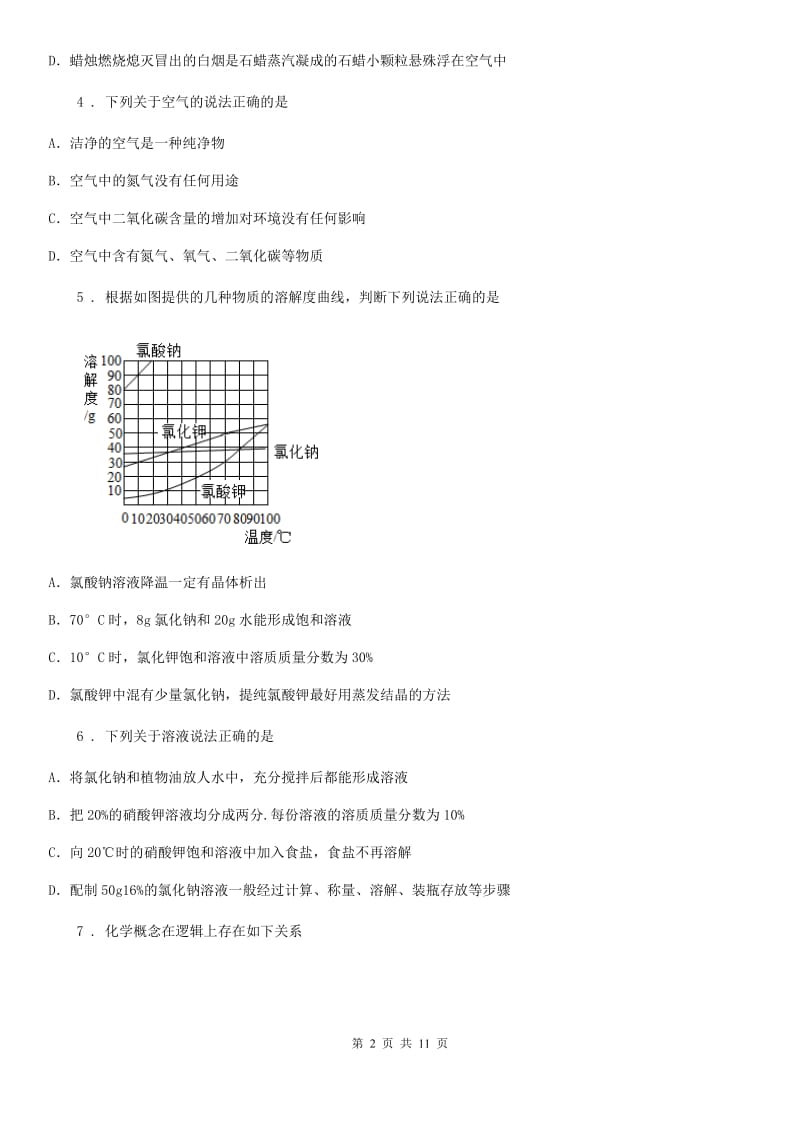 人教版2020版中考三模化学试题B卷(模拟)_第2页