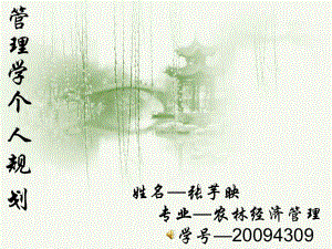 大學(xué)生職業(yè)規(guī)劃設(shè)計大賽 參 賽 作 品