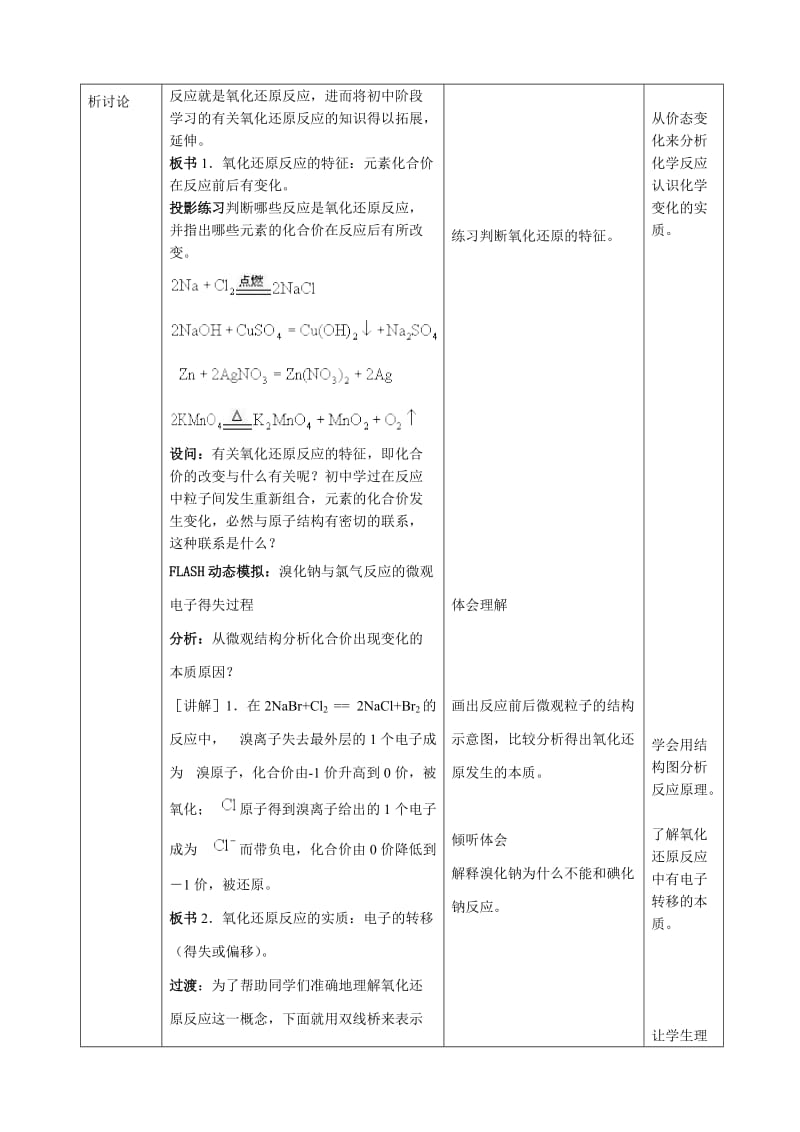 新苏教版氧化还原反应教案_第3页