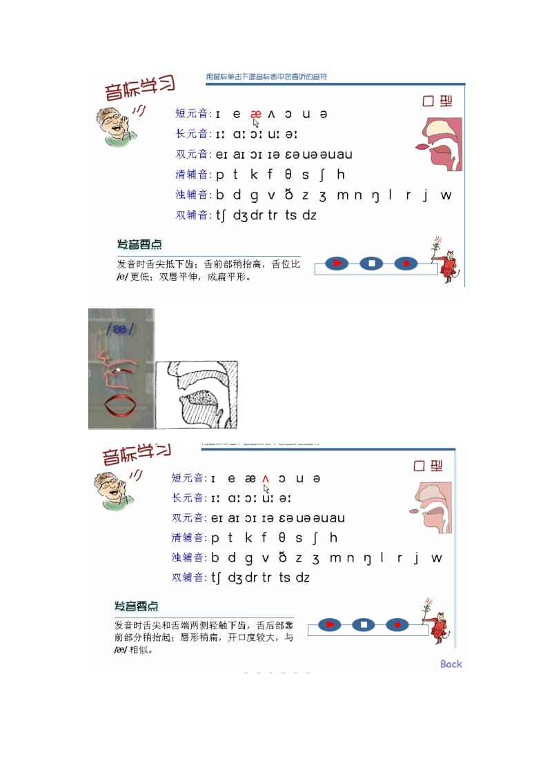 英语国际音标发音口型-舌位一览表_第3页