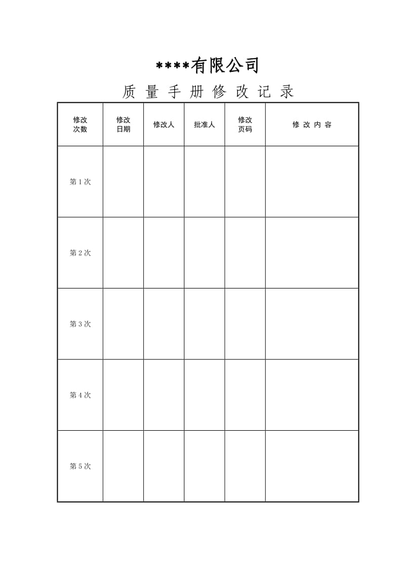 质量体系认证文件(范文)_第2页