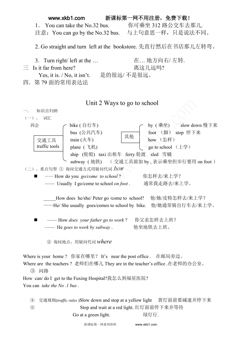 最新pep-小学英语-六年级上册-知识点总结_第2页