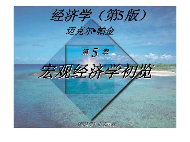 经济学(第5版)-迈克尔-第22章-宏观经济学初览_第1页