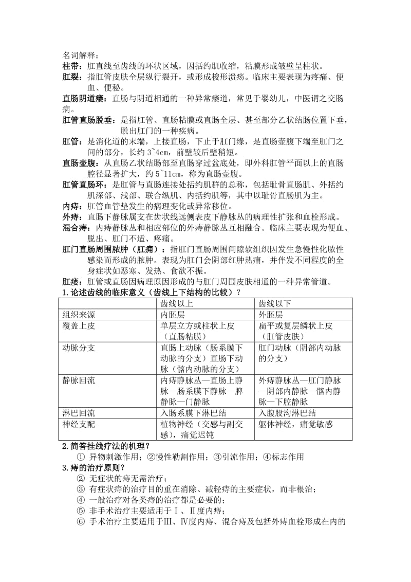 中医肛肠(现代肛肠科学)重点_第1页