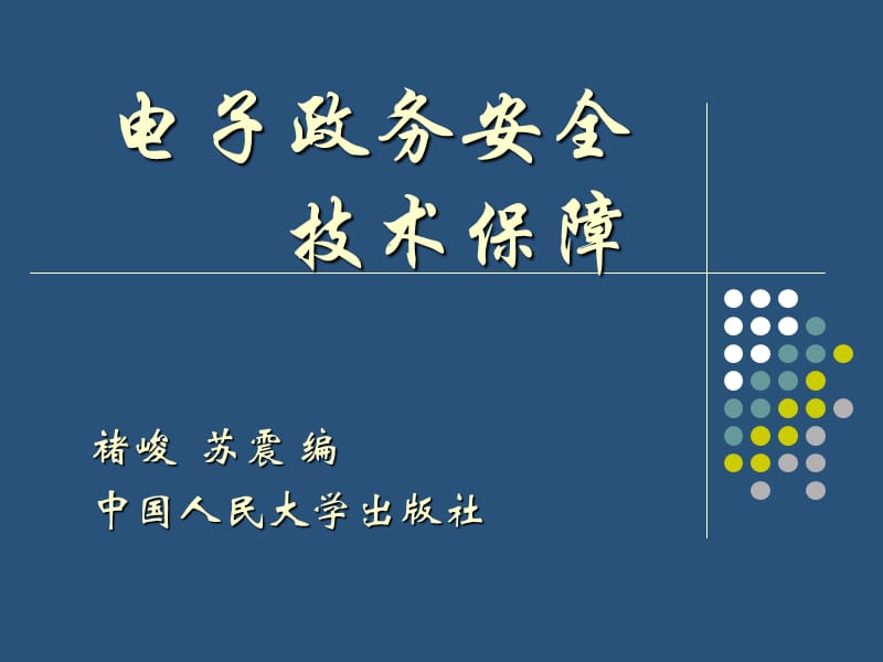 电子政务安全技术保障10电子政务安全综合解决方案_第1页