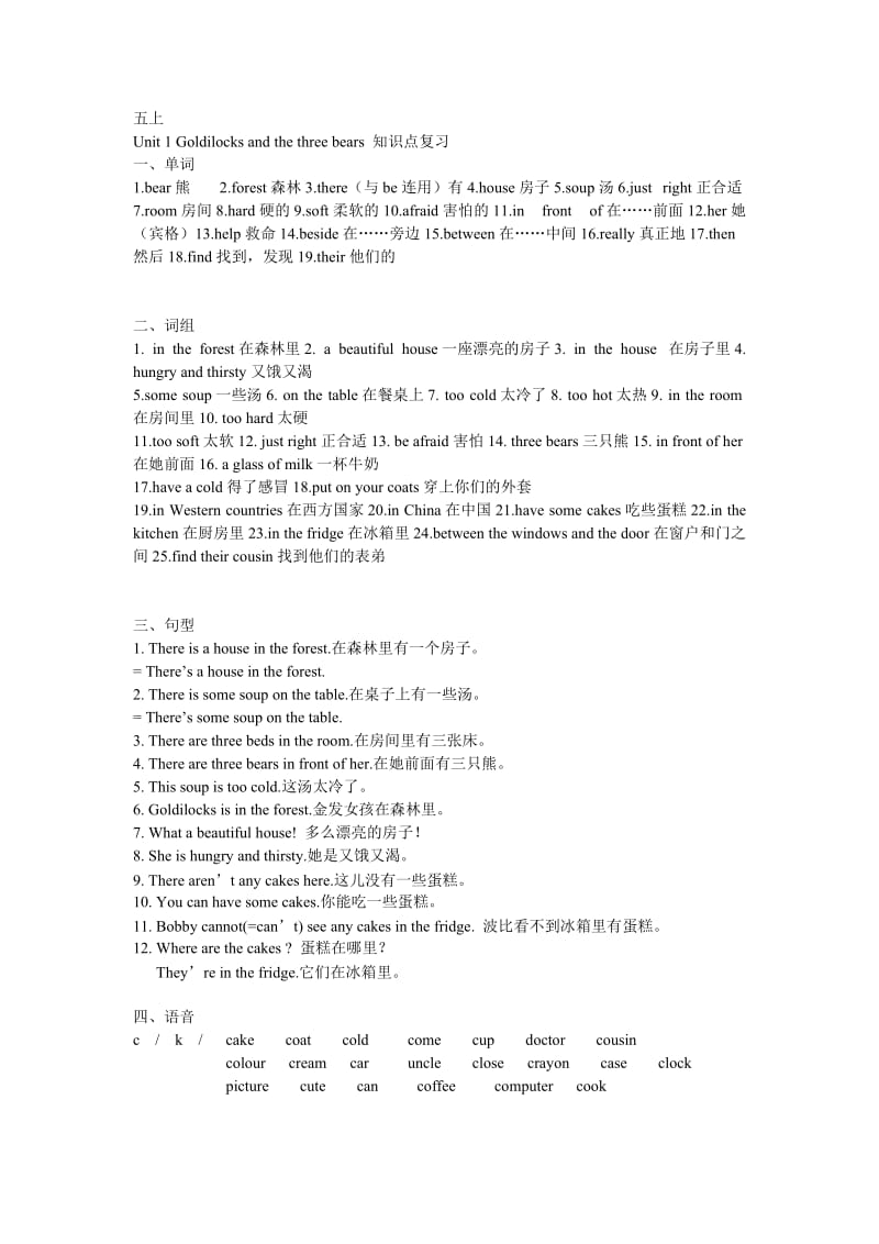 译林牛津英语5A知识点_第1页