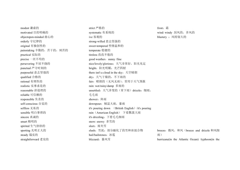 英语形容词大全汇编_第3页