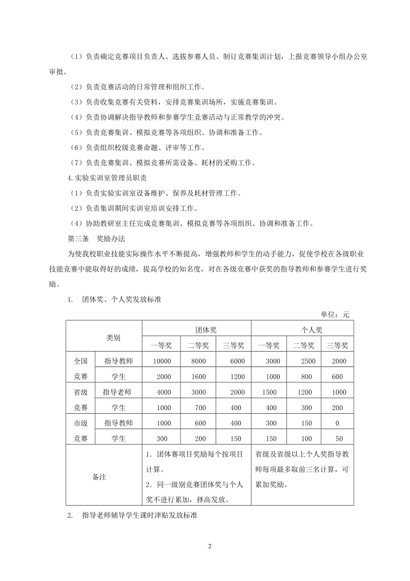 职业技能竞赛管理办法_第2页