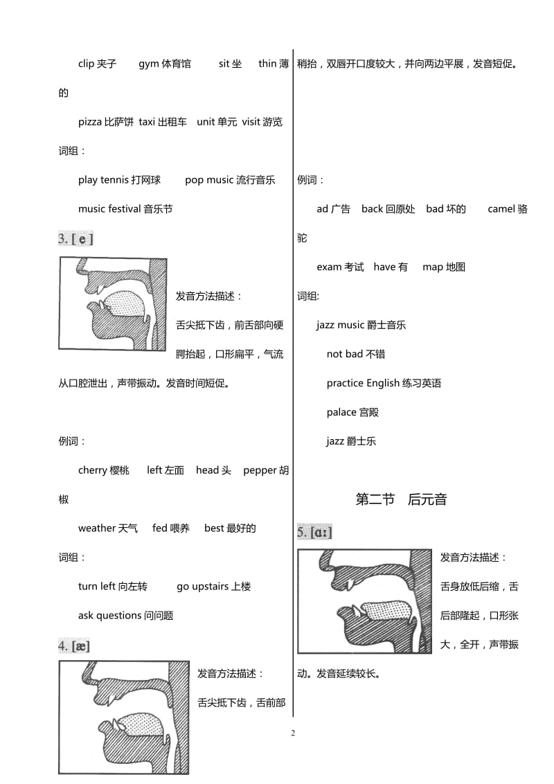 英语国际音标(附发音器官示意图)_第3页