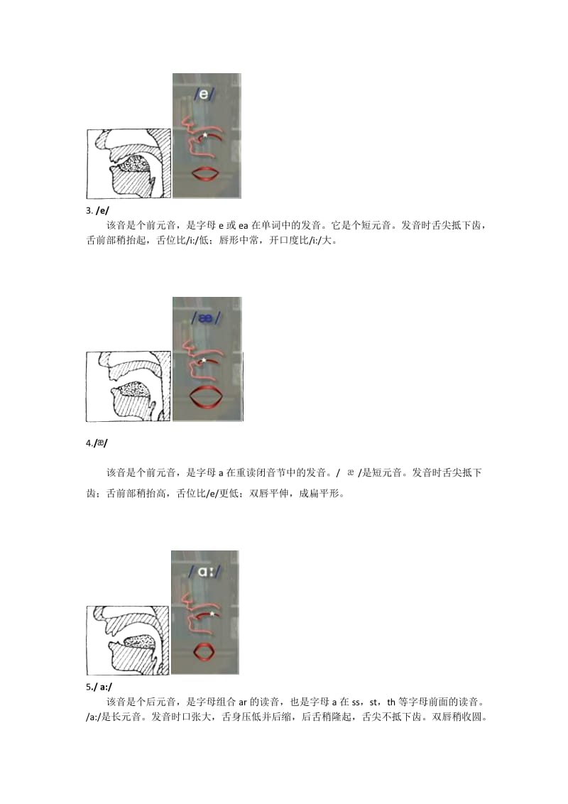 英语国际音标发音舌位图详解及发音方法大全_第2页