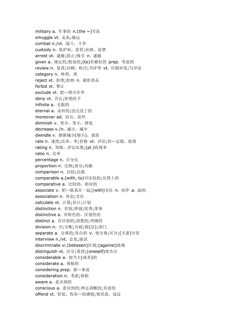 英语专四高频词汇_第3页