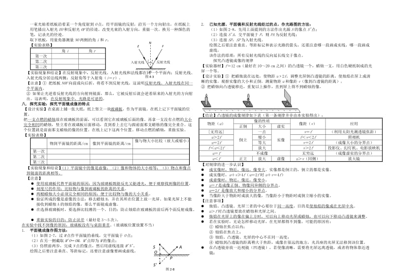 新人教版八年级上册物理实验_第2页