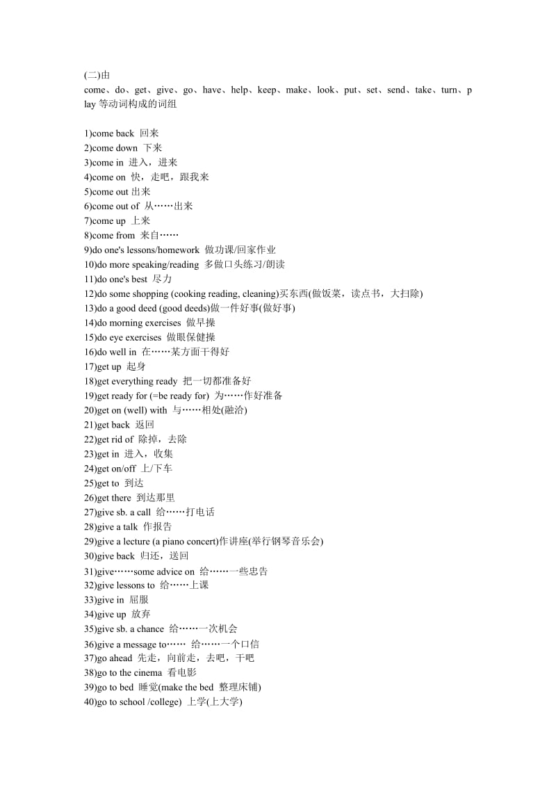 小学英语常用词组大全_第2页