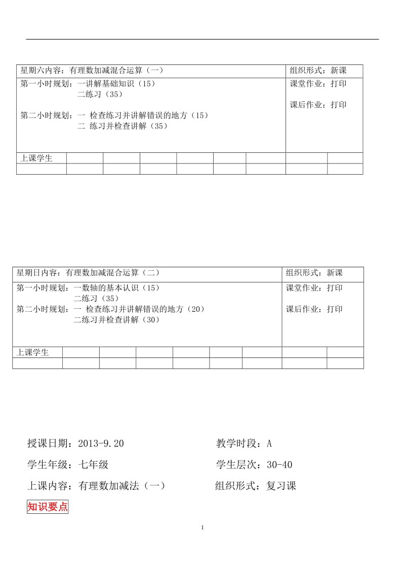 有理数加减混合运算全面练习题_第1页