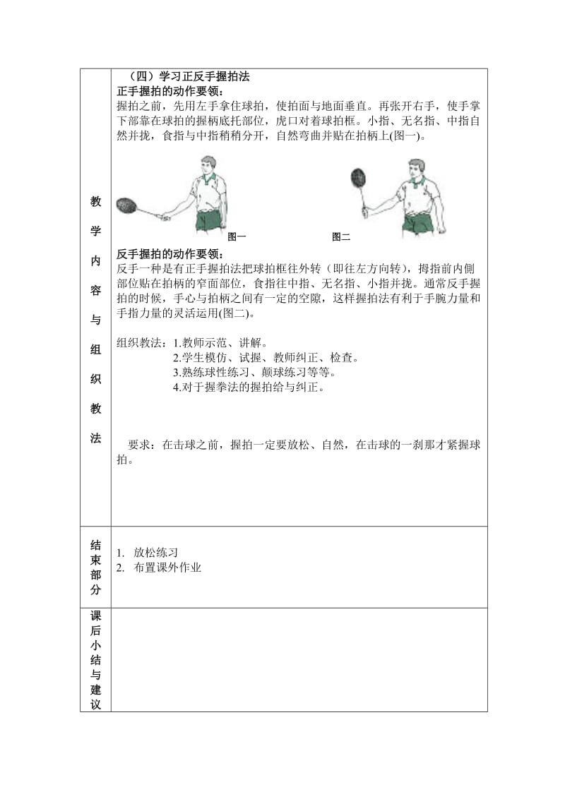 羽毛球教学教案_第2页