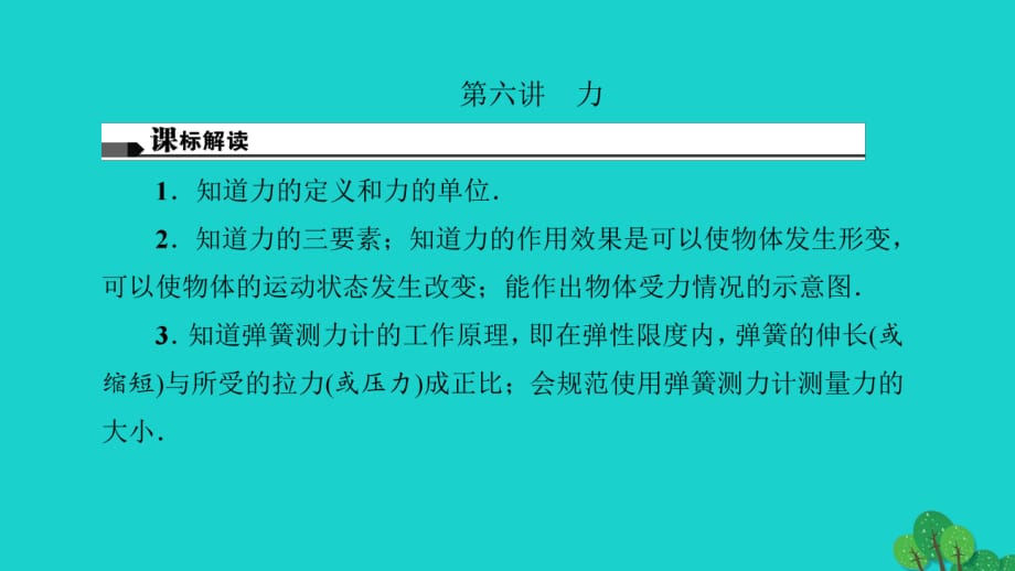 中考物理總復(fù)習(xí) 第六講 力課件1_第1頁