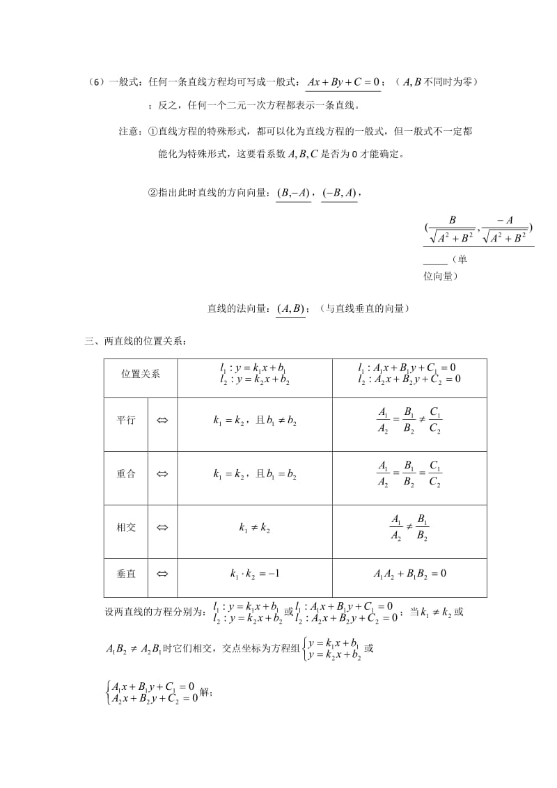 坐标平面上的直线知识点归纳_第3页