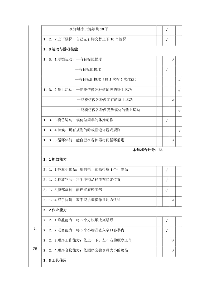 智力残疾儿童学习能力评估表_第2页