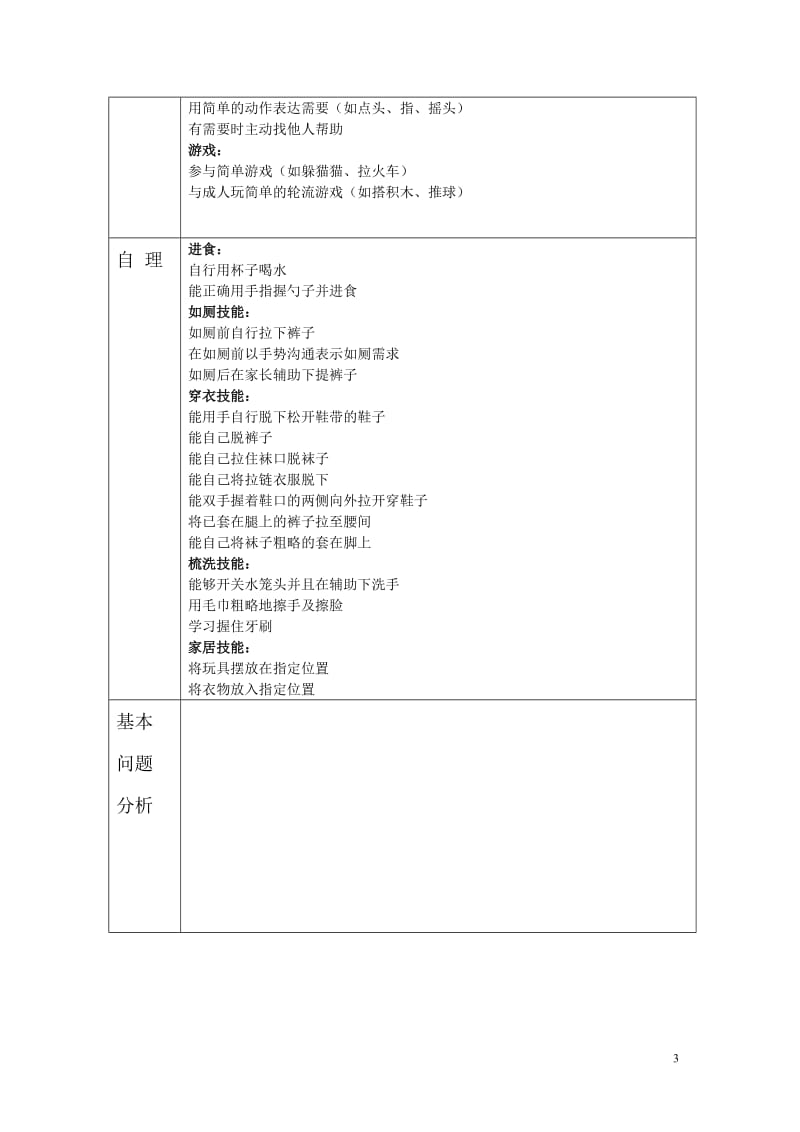 自闭症儿童日常训练计划_第3页