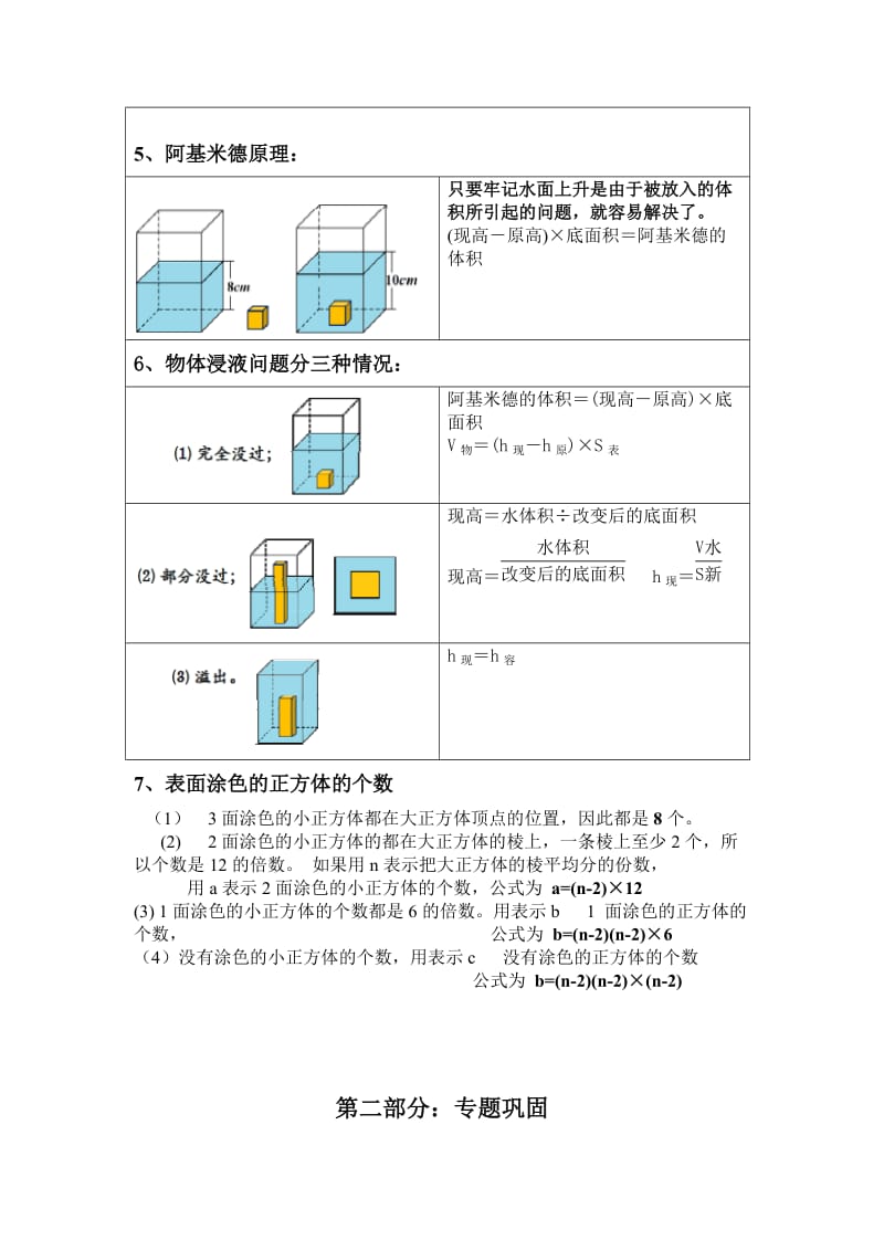 长方体正方体专题训练_第3页