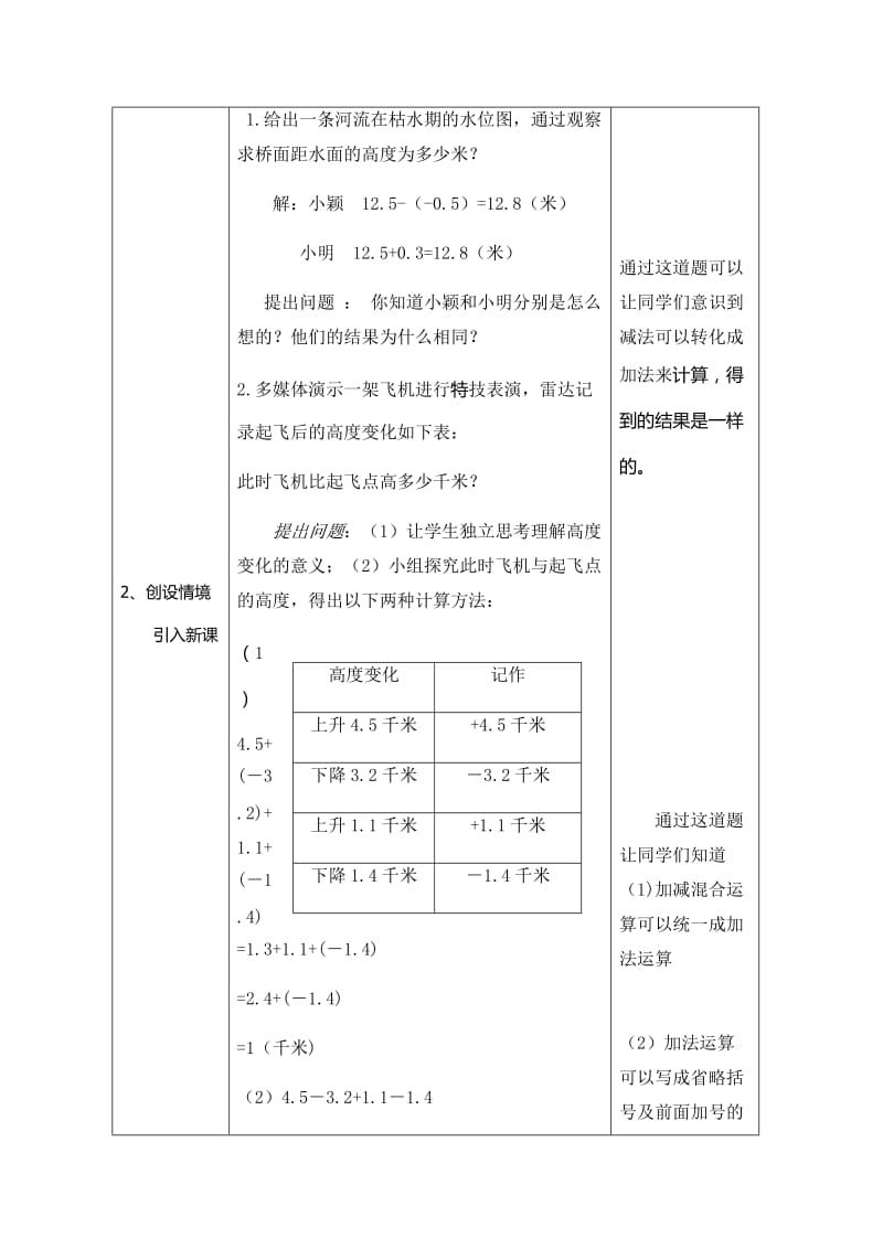 有理数加减混合运算教学设计_第2页