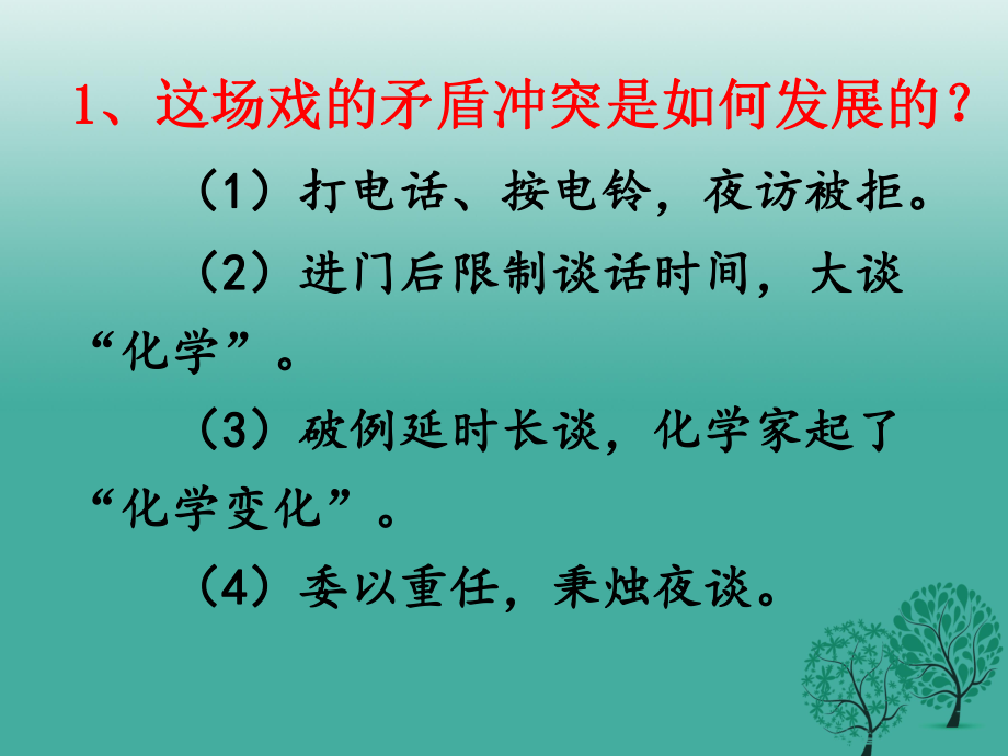 九年级语文上册 18《陈毅市长（选场）》思考探究课件 语文版_第1页