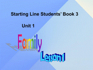 二年級(jí)英語(yǔ)上冊(cè)《Unit 1 Family》（Lesson 1）課件 人教新起點(diǎn)