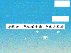 九年級化學下冊 專題復(fù)習六 氣體的制取、凈化與檢驗課件 （新版）魯教版