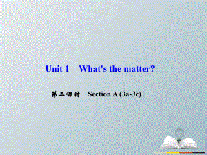 八年級英語下冊 Unit 1 What's the matter（第2課時）Section A(3a-3c)課件 （新版）人教新目標(biāo)版 (2)