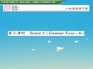 八年級英語下冊 Unit 5 What were you doing when the rainstorm came（第3課時）習(xí)題課件 （新版）人教新目標(biāo)版1