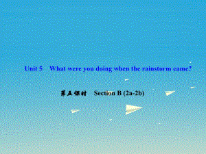 八年級英語下冊 Unit 5 What were you doing when the rainstorm came（第5課時）Section B(2a-2b)課件 （新版）人教新目標版 (2)