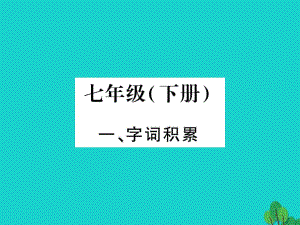 中考語文 教材系統(tǒng)復(fù)習(xí) 七下課件 語文版