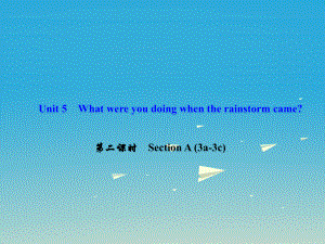 八年級英語下冊 Unit 5 What were you doing when the rainstorm came（第2課時）Section A(3a-3c)課件 （新版）人教新目標(biāo)版 (2)