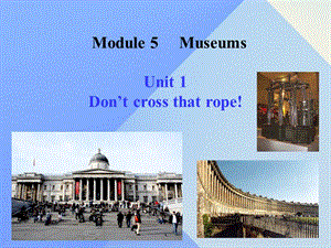 九年級英語上冊 Module 5 Unit 1 Don’t cross that rope教學(xué)課件 （新版）外研版