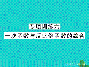 九年級(jí)數(shù)學(xué)下冊(cè) 專項(xiàng)訓(xùn)練六 一次函數(shù)與反比例函數(shù)的綜合課件 （新版）滬科版