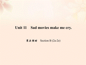 九年級(jí)英語(yǔ)全冊(cè) Unit 11 Sad movies make me cry（第5課時(shí)）Section B（2a-2e）課件 （新版）人教新目標(biāo)版