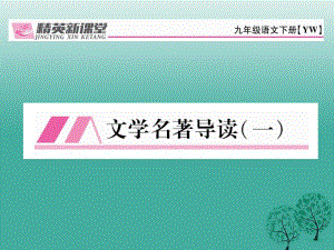 九年級(jí)語文下冊(cè) 第一單元 文學(xué)名著導(dǎo)讀一課件 （新版）語文版