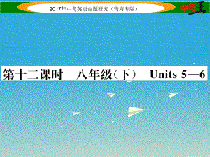 中考英語命題研究 第一部分 教材知識梳理篇 第十二課時 八下 Units 5-6（精練）課件1